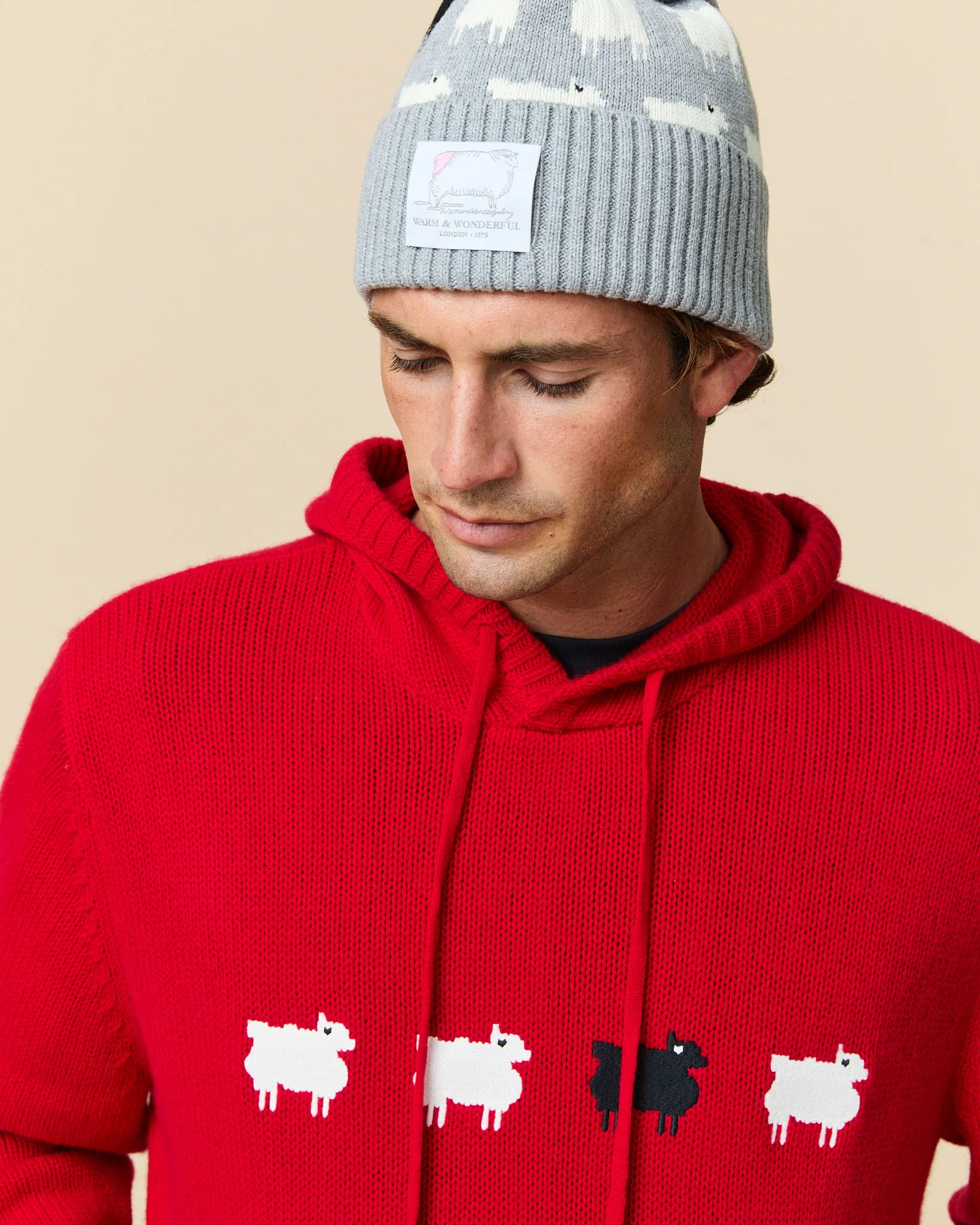 Cotton Sheep Beanie Heather Gray - Image 3