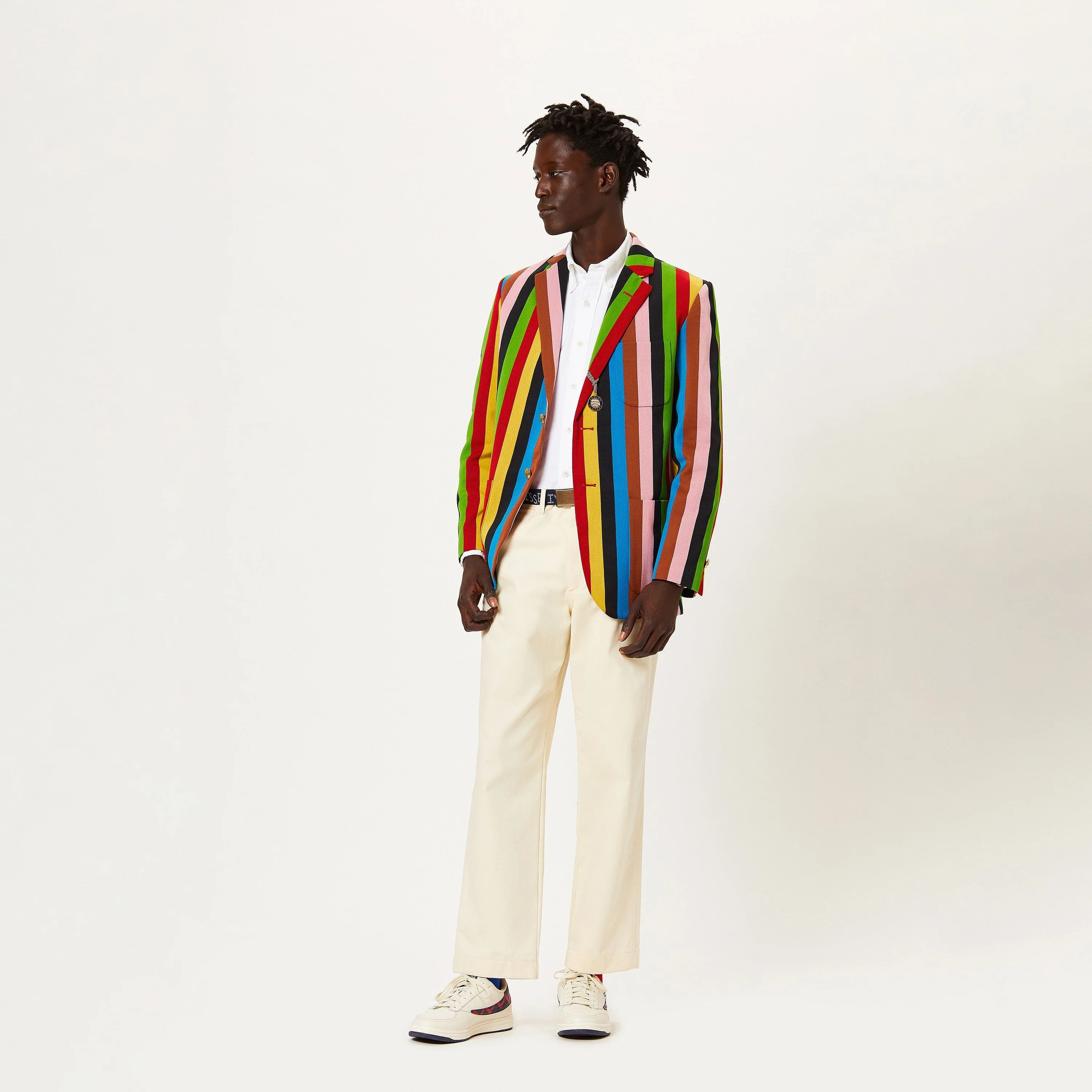 Men's Croquet Stripe Blazer - Image 4
