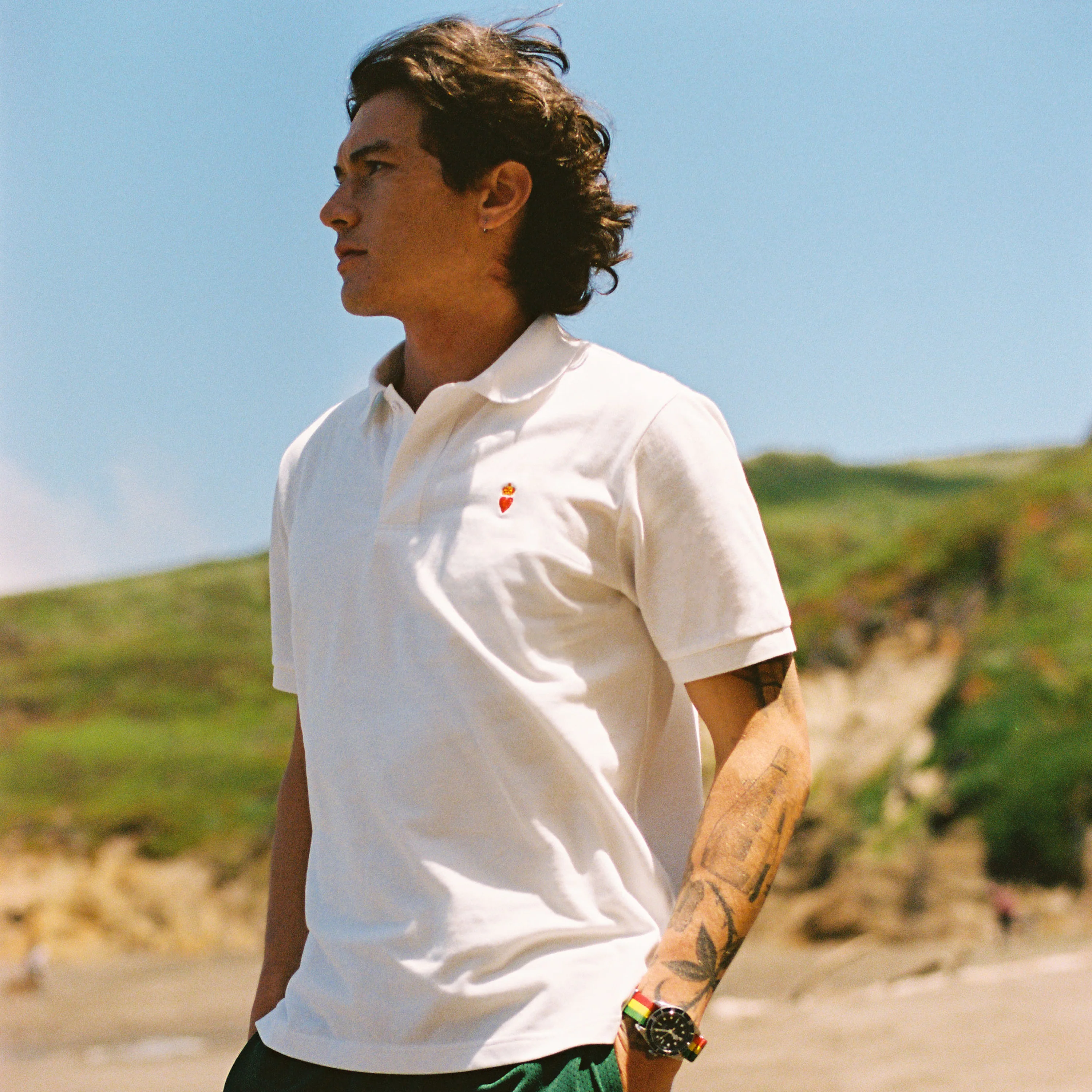 Heart Icon Piqué Polo - Image 3