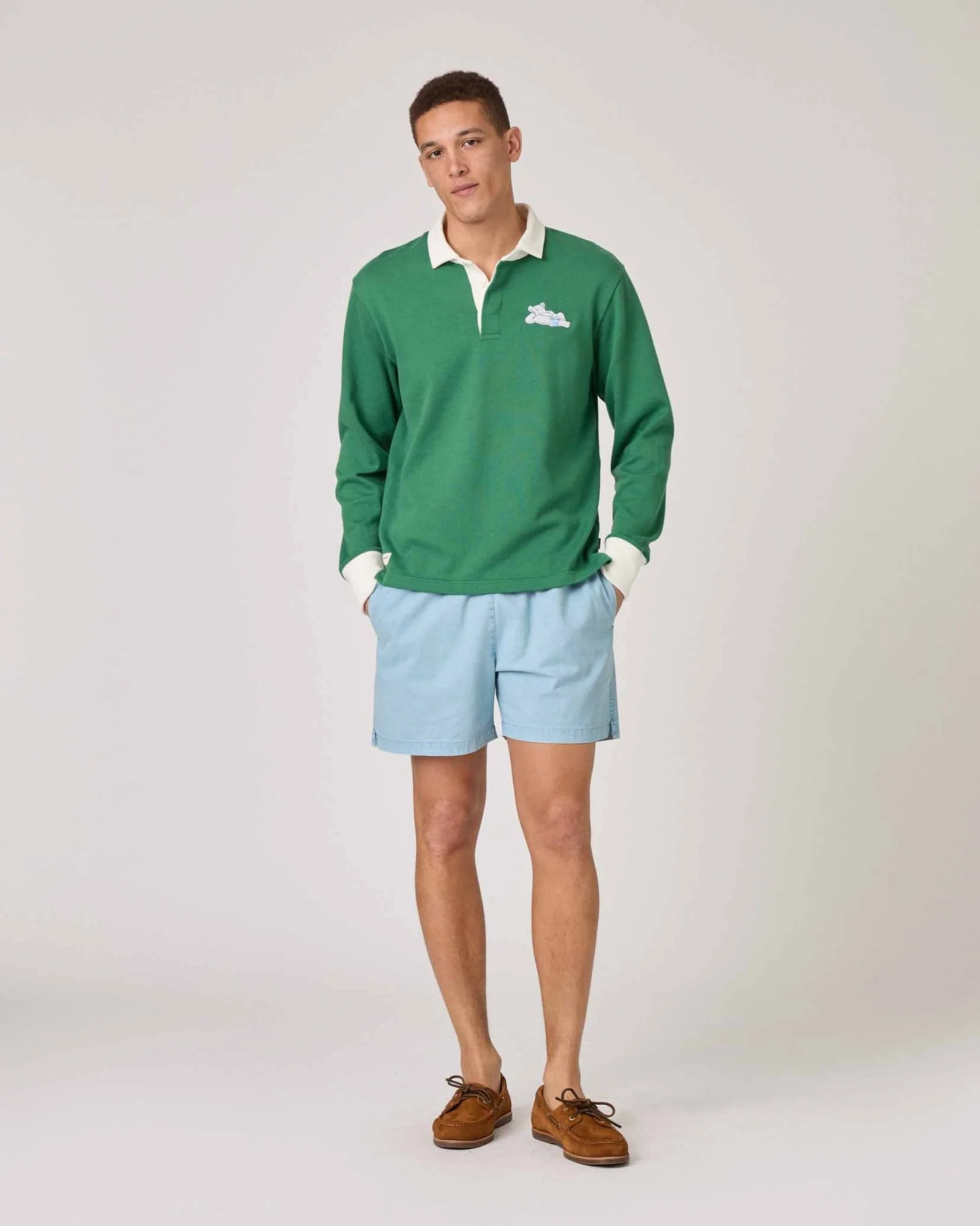Men's Babar Cotton Rugby Green - Image 4