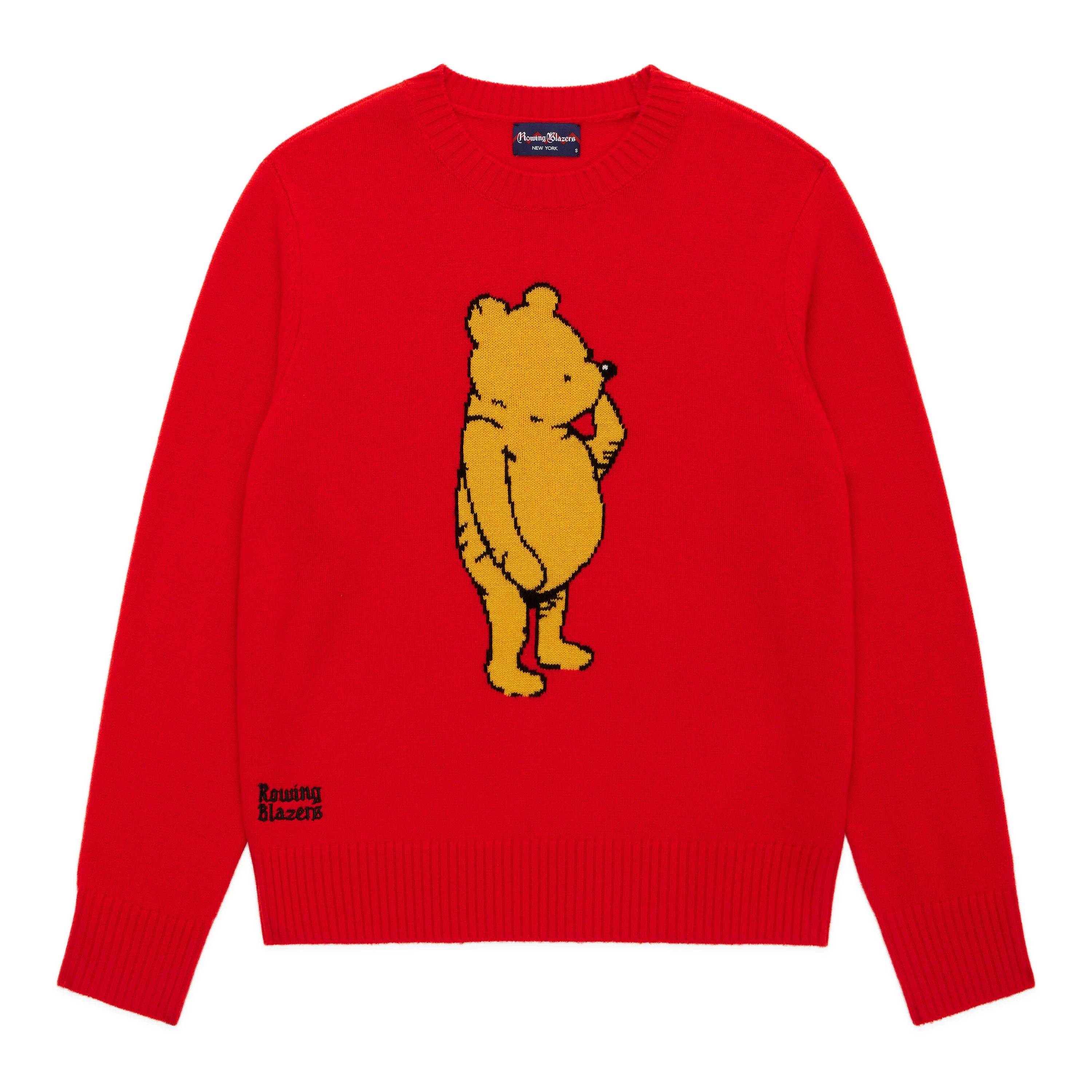 Men's Cashmere Winnie-the-Pooh Sweater Red - Image 4
