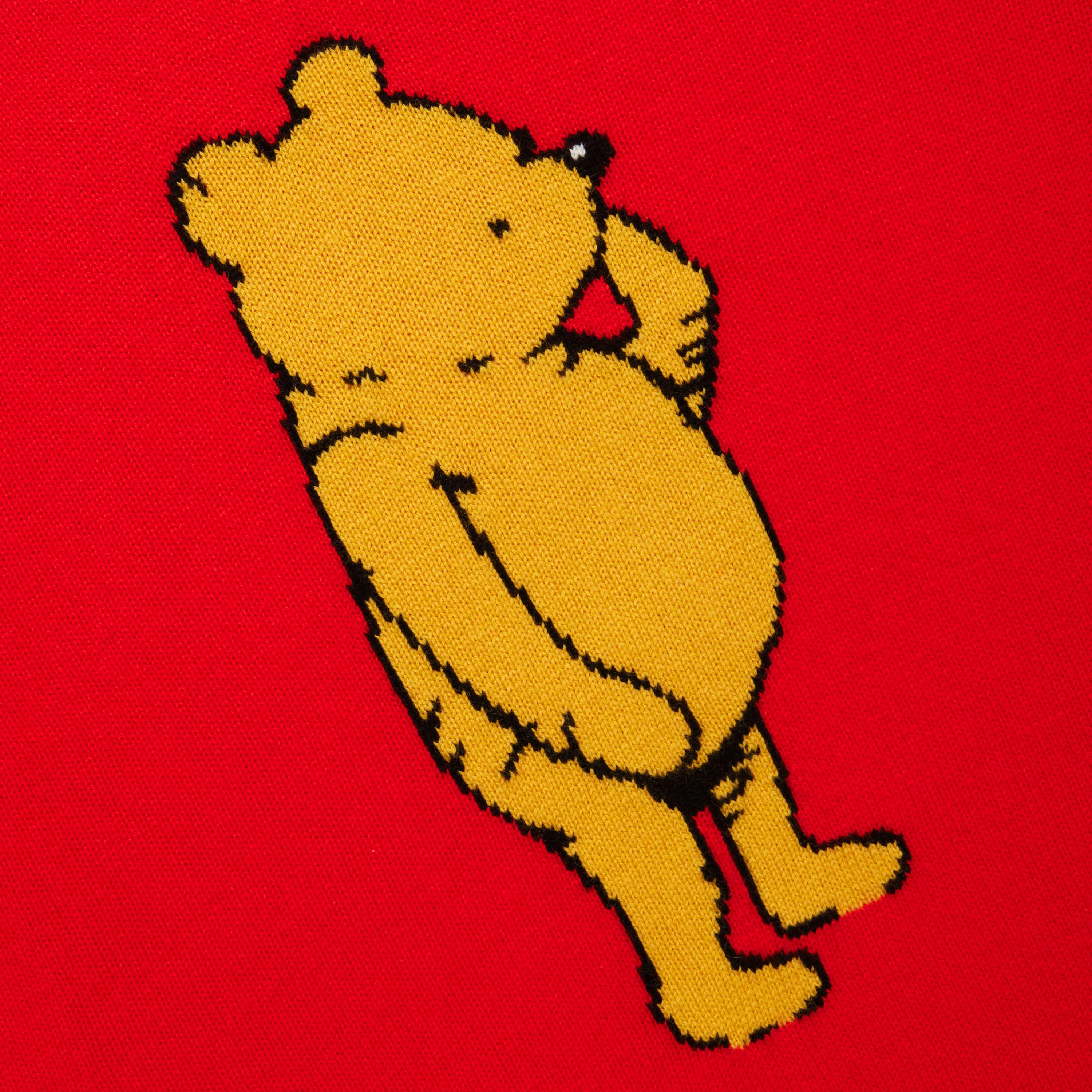 Men's Cashmere Winnie-the-Pooh Sweater Red - Image 8
