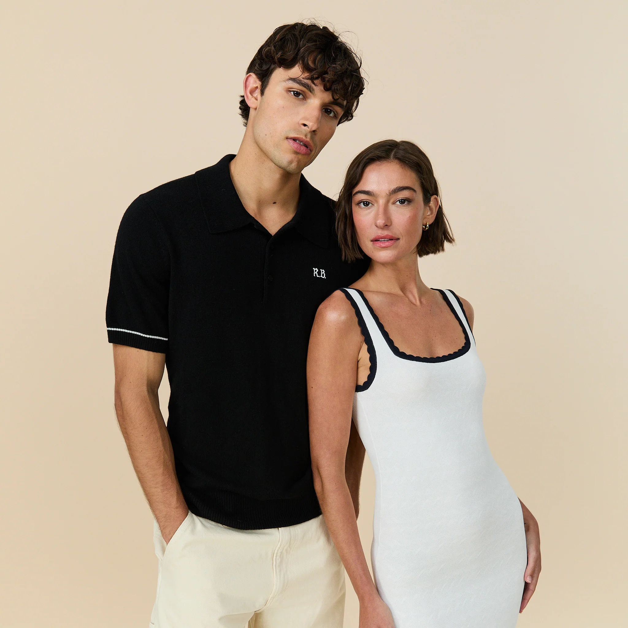 Men's Cashmere Short Sleeve Polo Black - Image 4