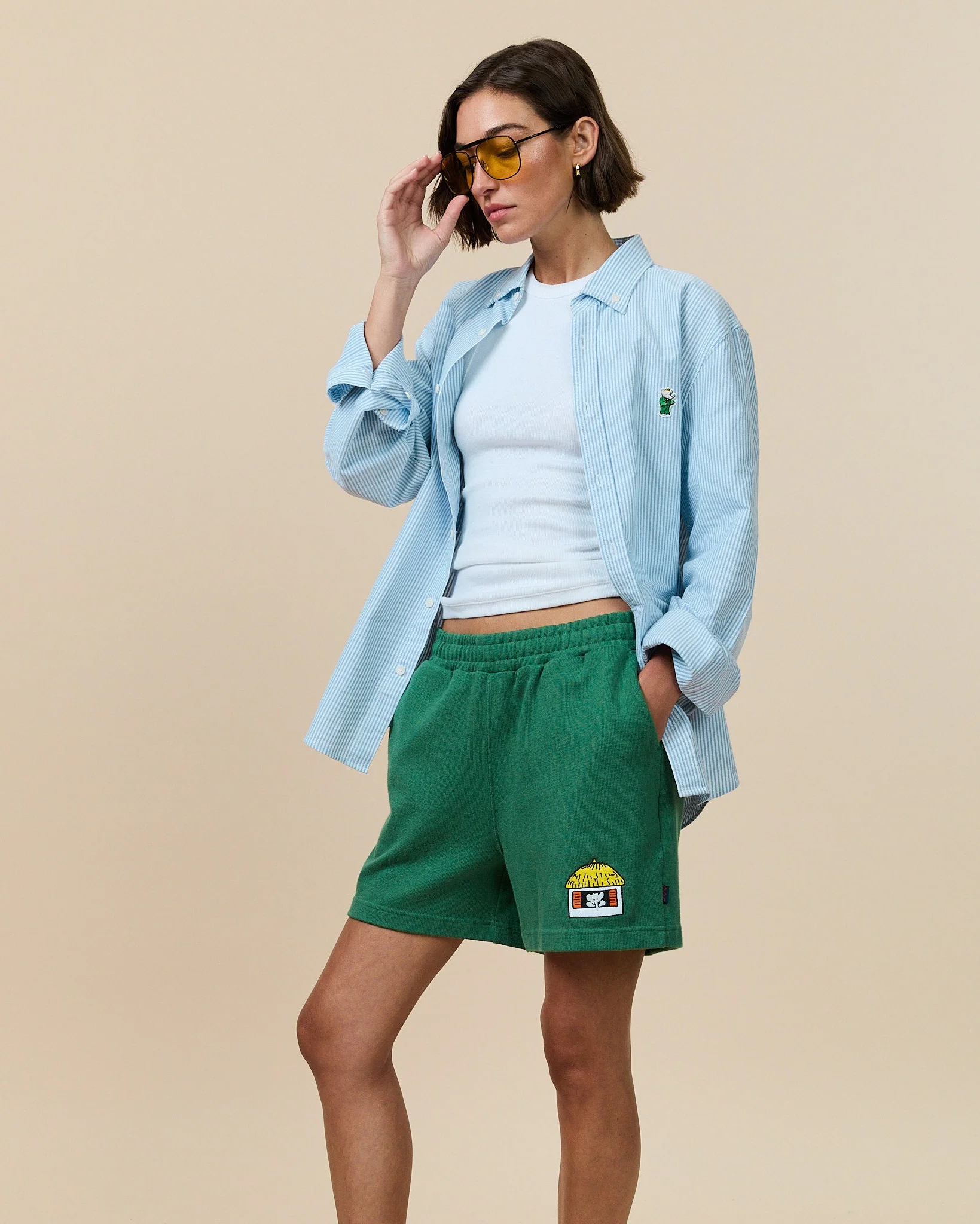 Men's Classic Stripe Babar Oxford Shirt Light Blue University Stripe - Image 5