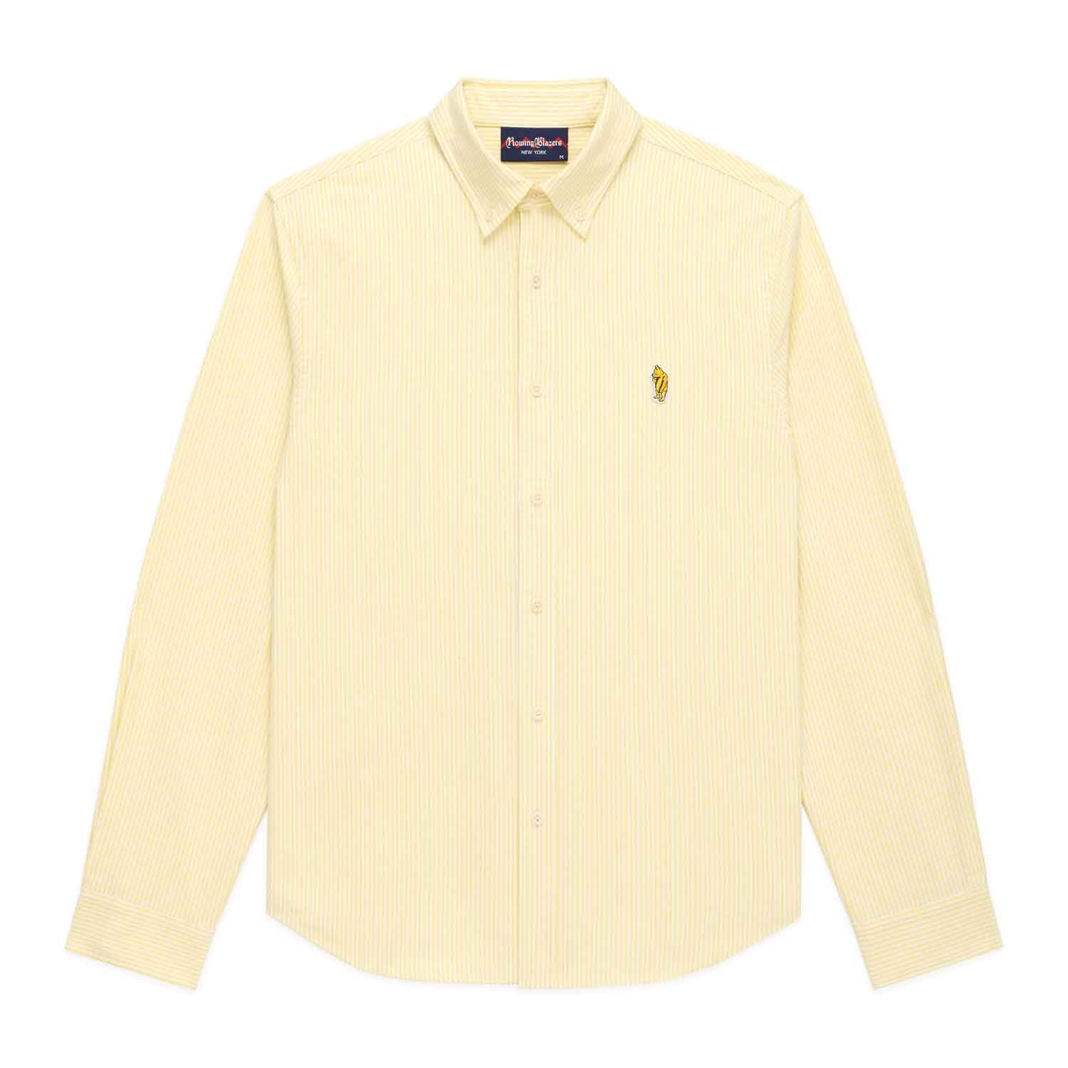 Men's Classic Stripe Winnie-the-Pooh Oxford Shirt Yellow / White University Stripe - Image 4