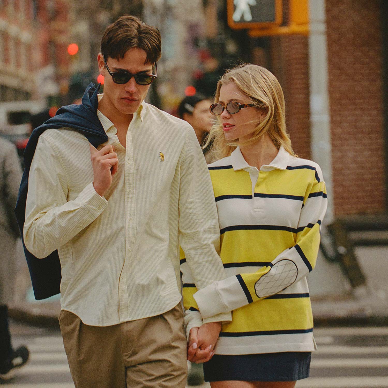 Men's Classic Stripe Winnie-the-Pooh Oxford Shirt Yellow / White University Stripe - Image 5