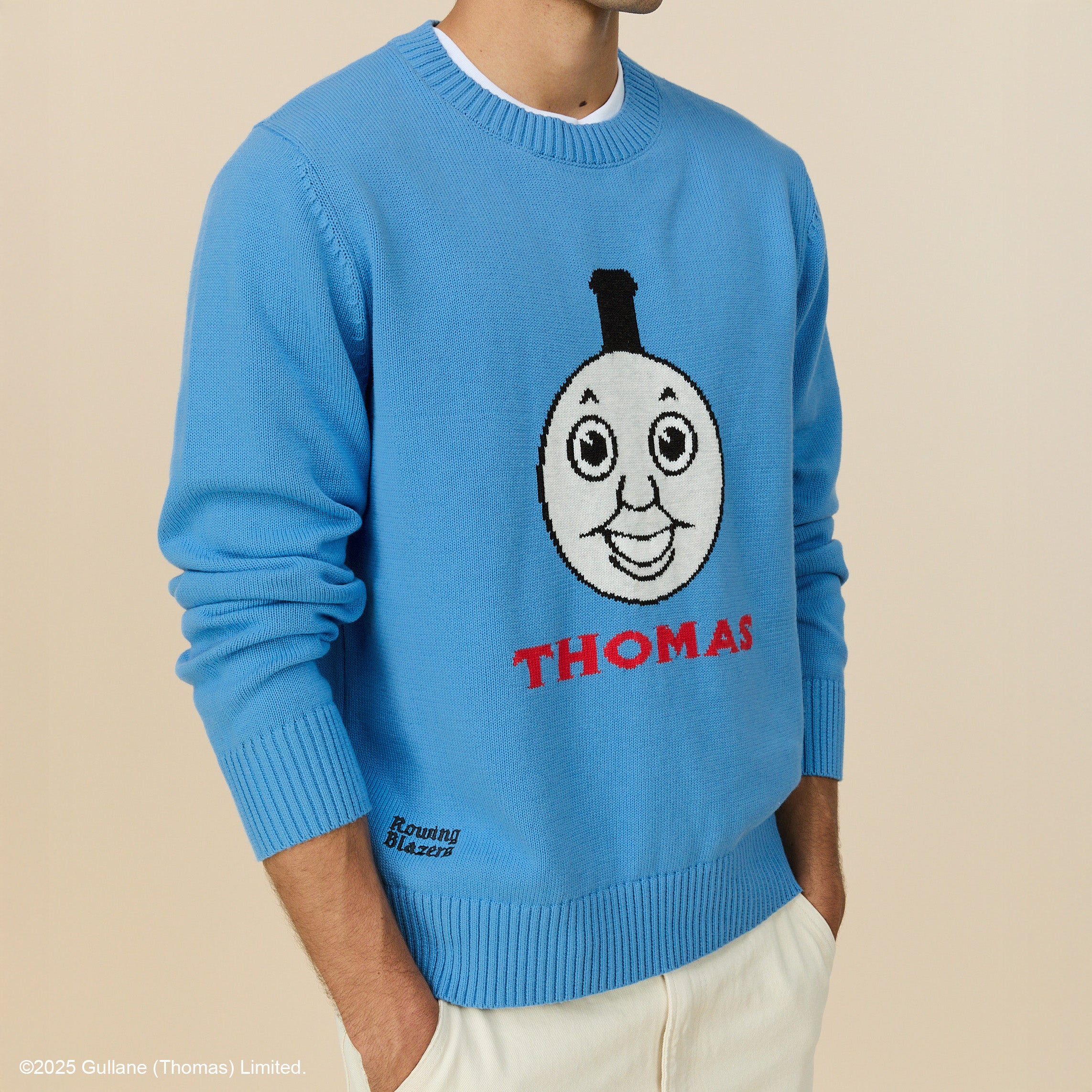 Men's Cotton Thomas & Friends™ Sweater Blue - Image 3