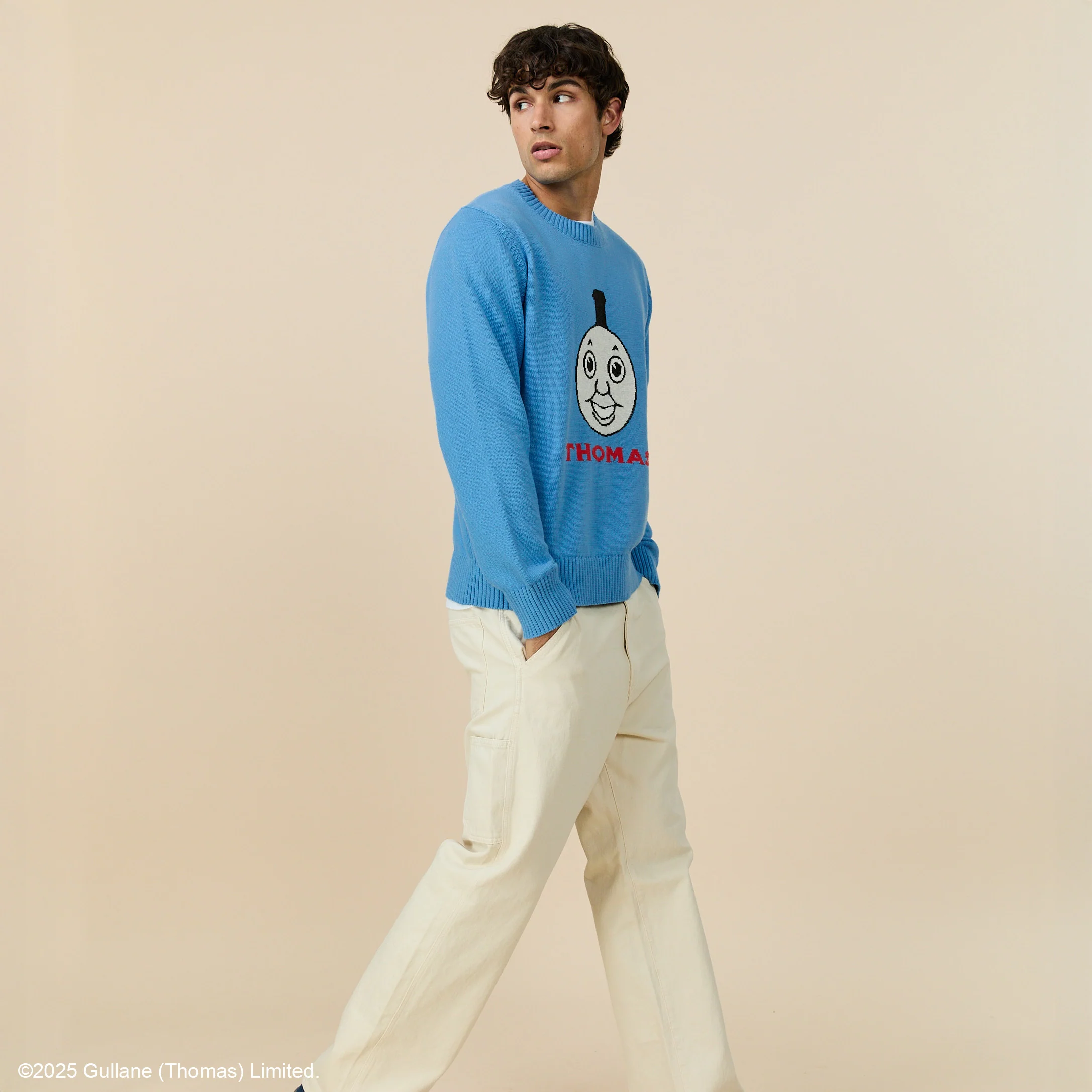 Men's Cotton Thomas & Friends™ Sweater Blue - Image 4