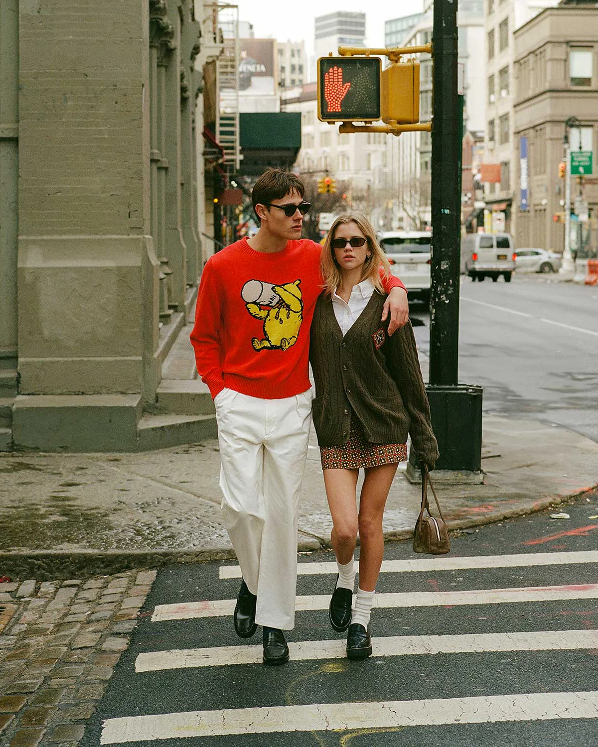 Men's Cotton Twill Pleated Relaxed Pant Off White - Image 7