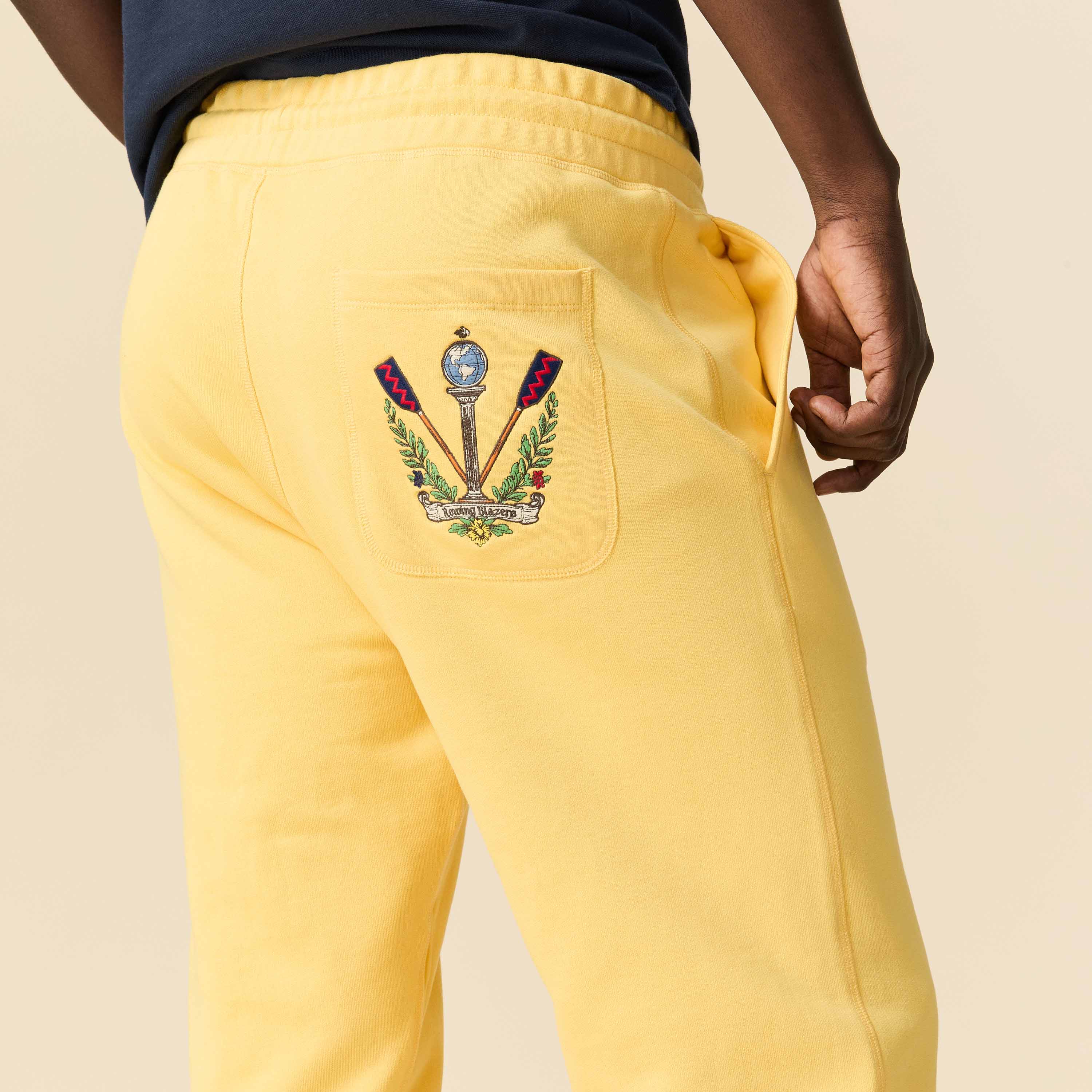 Men's Fleece Sweatpant Yellow - Image 3