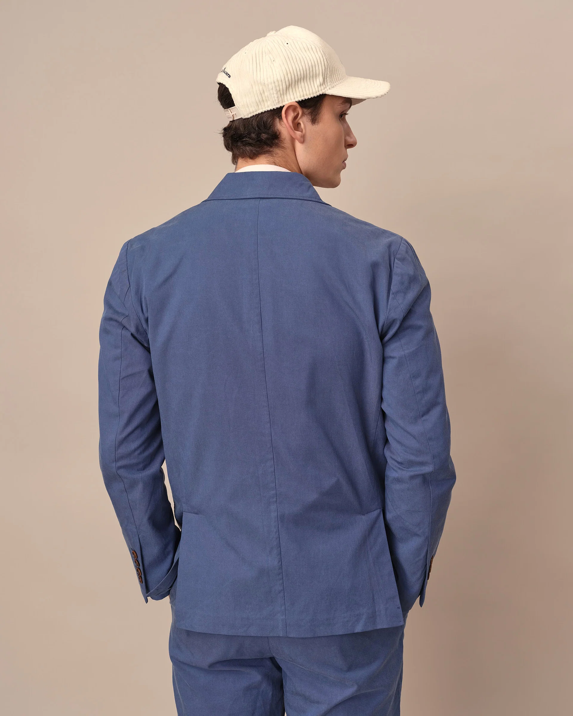 Men's Lightweight Twill Patch Pocket Blazer Light Blue - Image 4