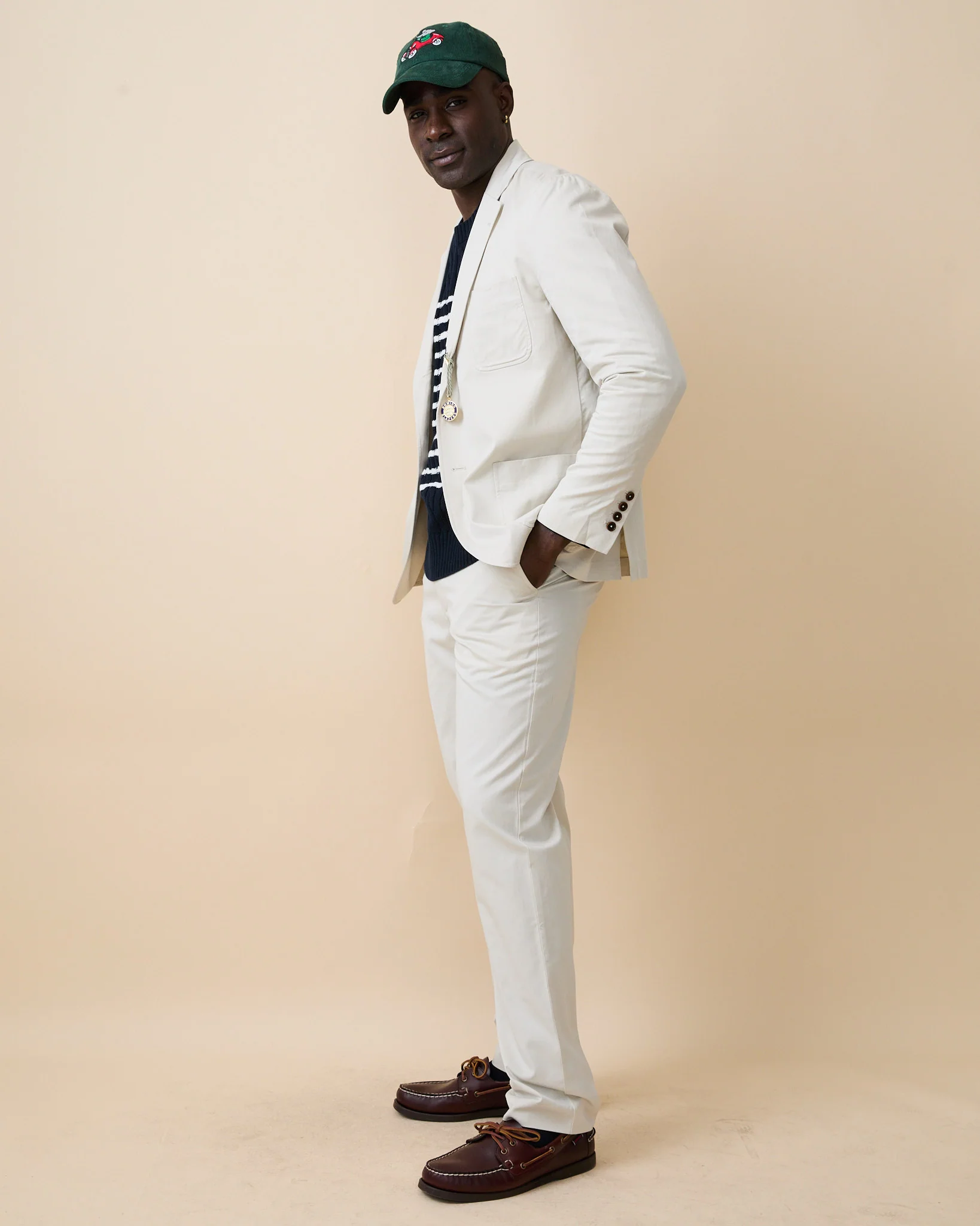 Men's Lightweight Twill Suit Pant Natural - Image 3