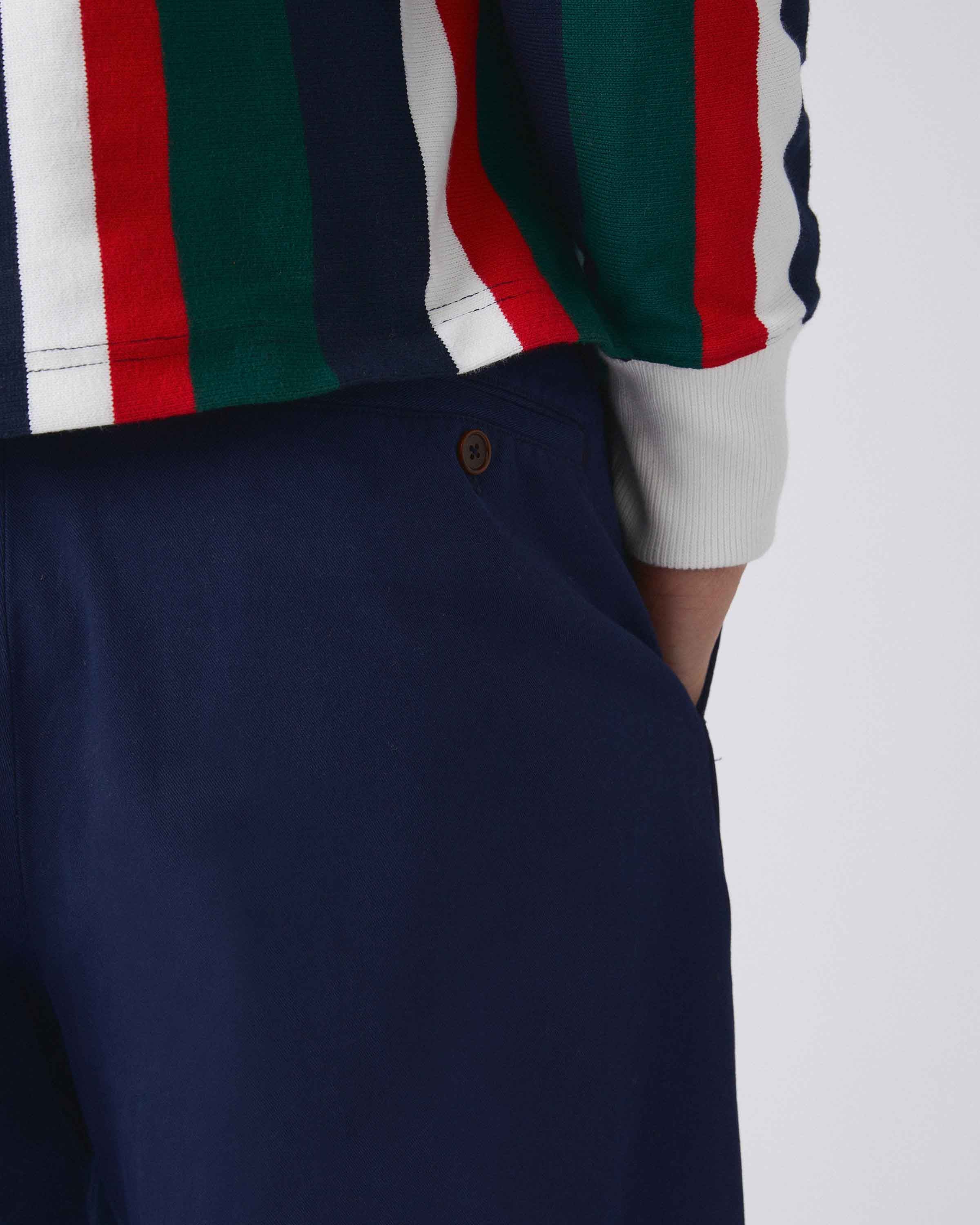 Men's Pleated Relaxed Trouser Navy '32 Inseam - Image 6