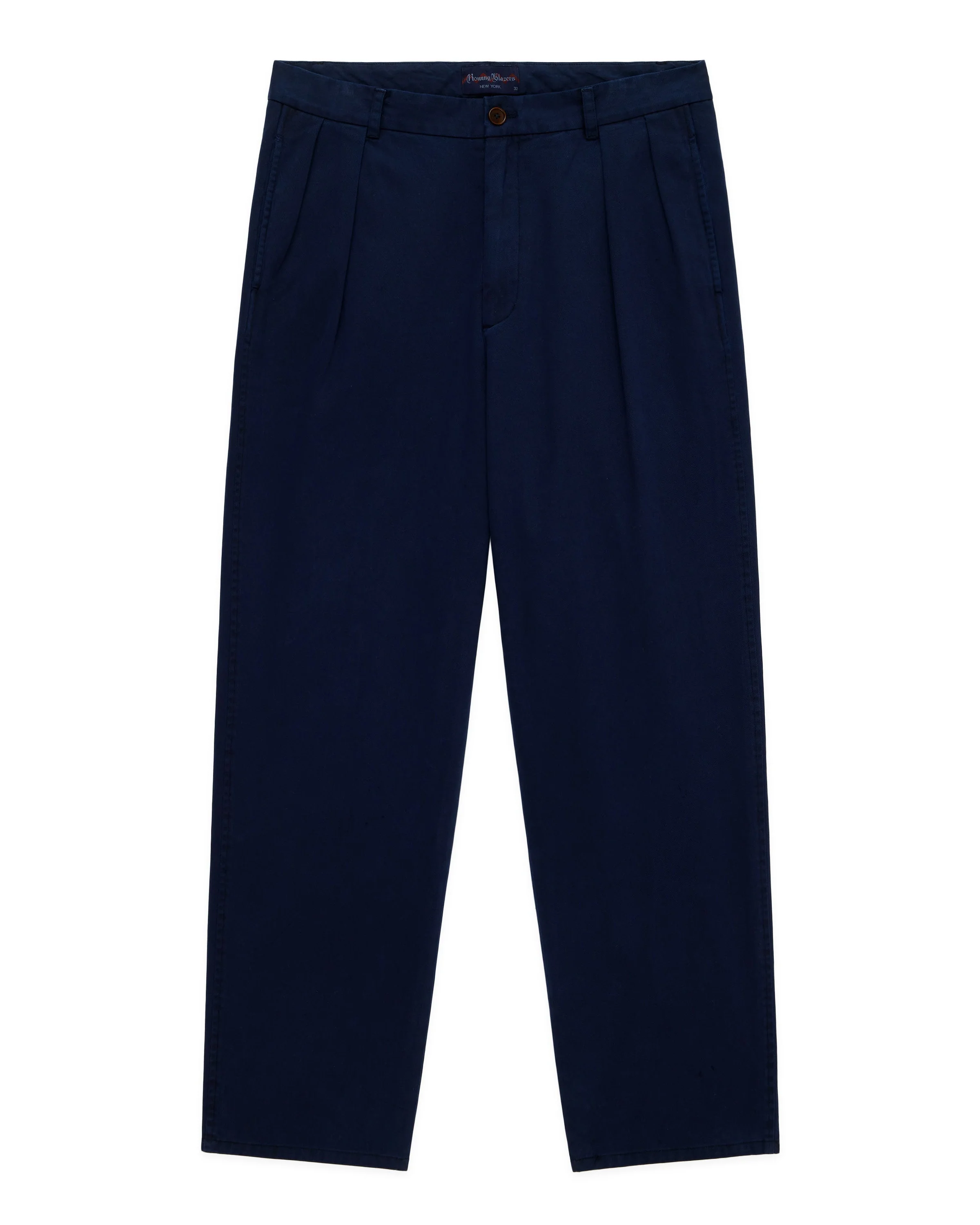 Men's Pleated Relaxed Trouser Navy '32 Inseam - Image 7