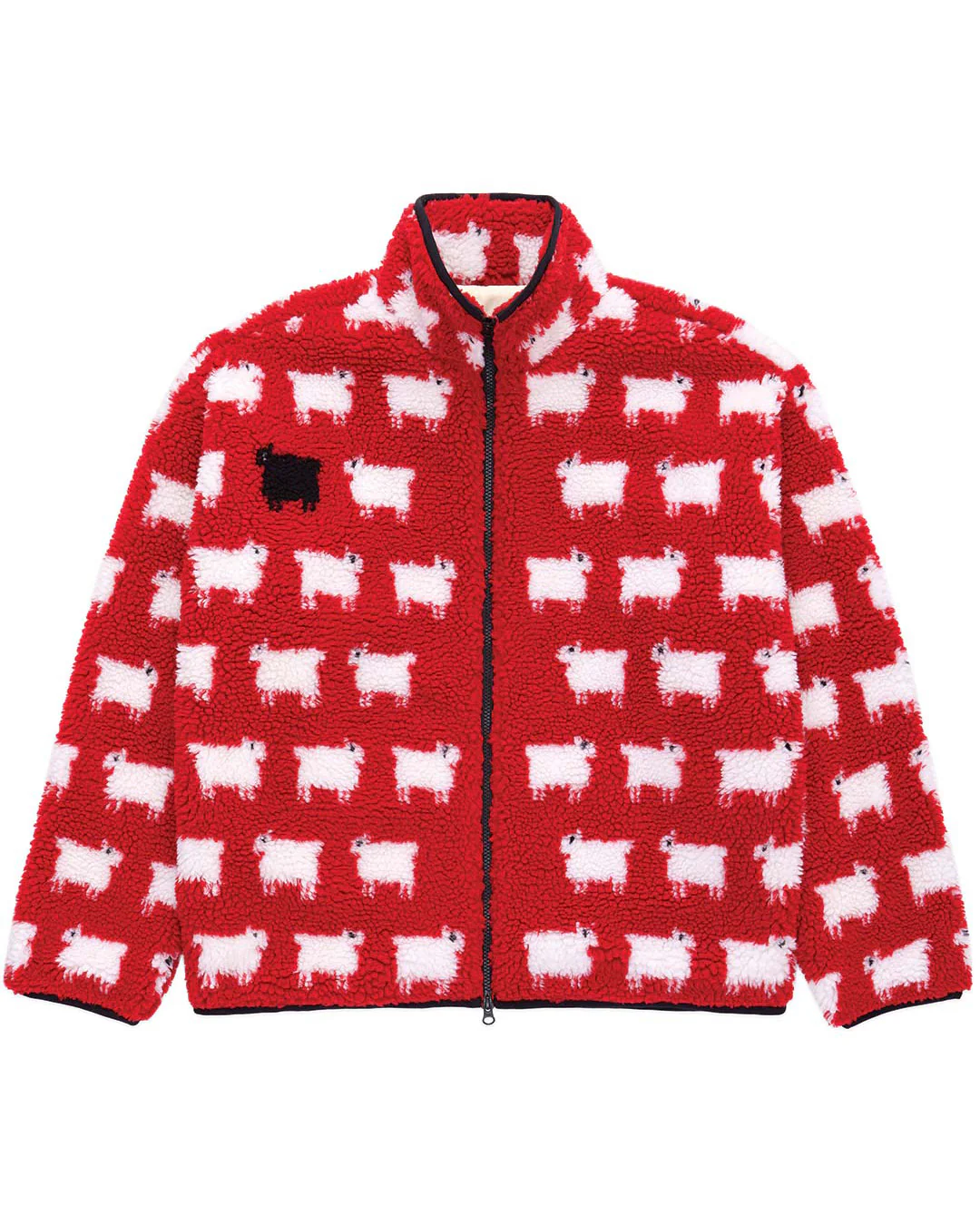 Sheep Sherpa Jacket Diana Red - Image 11