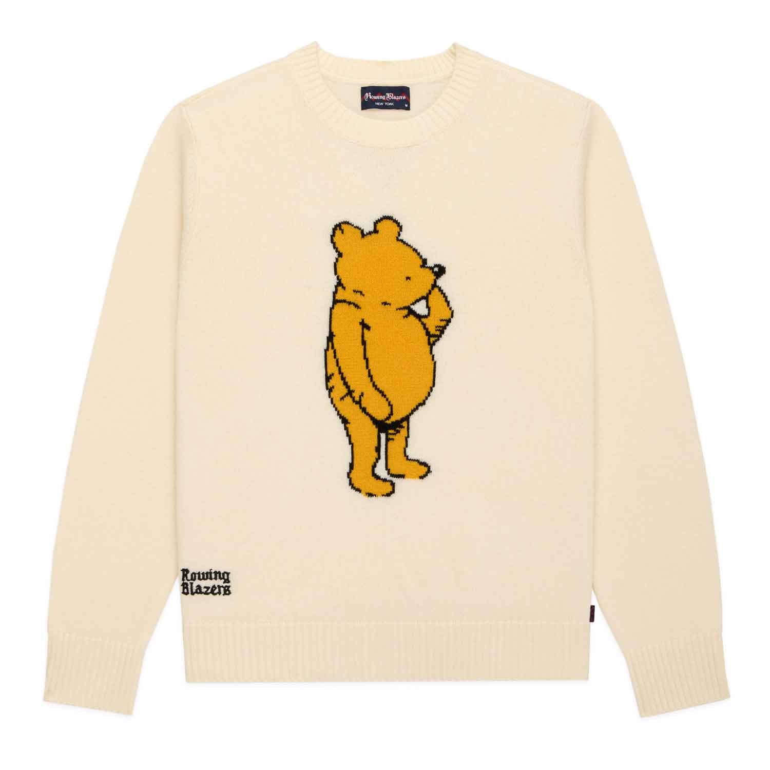 Men's Cashmere Winnie-the-Pooh Sweater White - Image 6