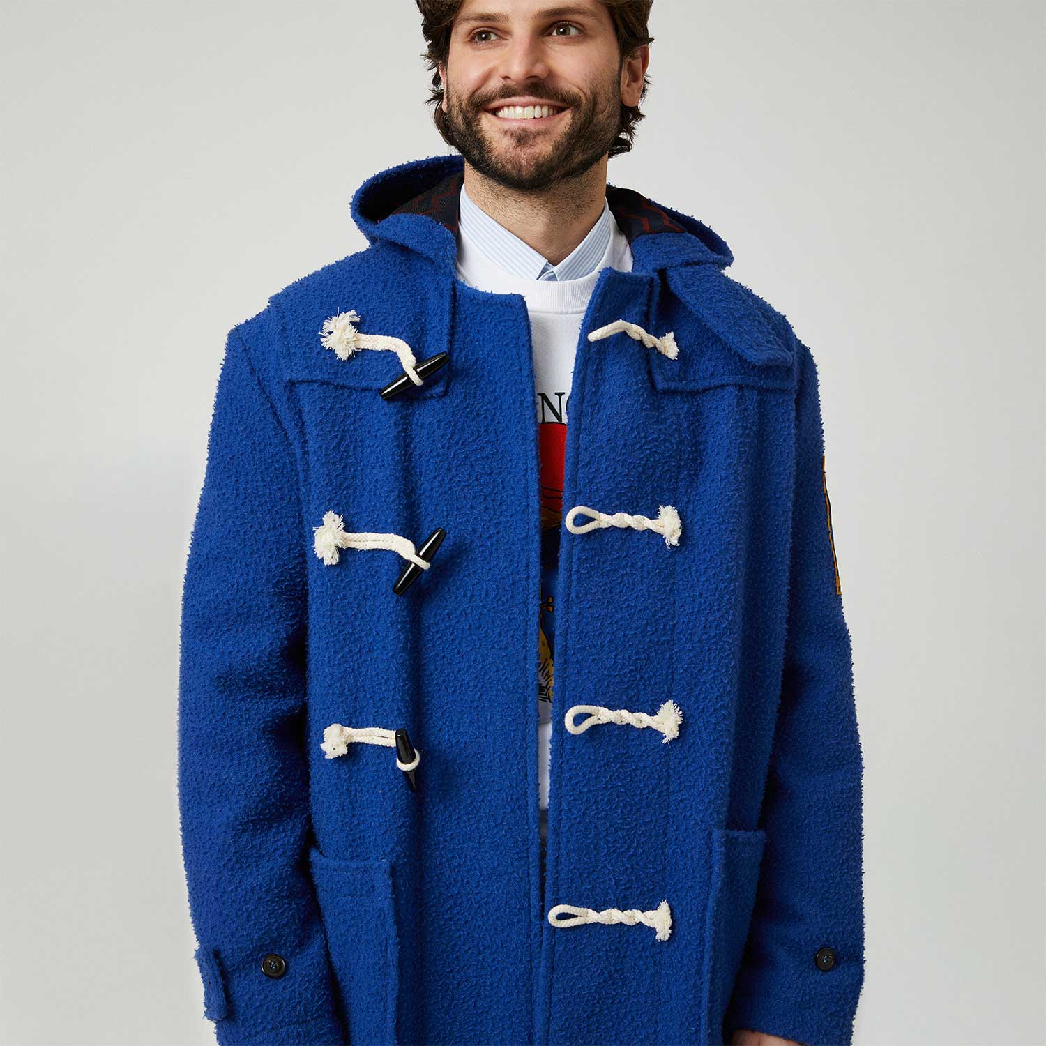 Paddington Duffel Coat Blue - Image 6