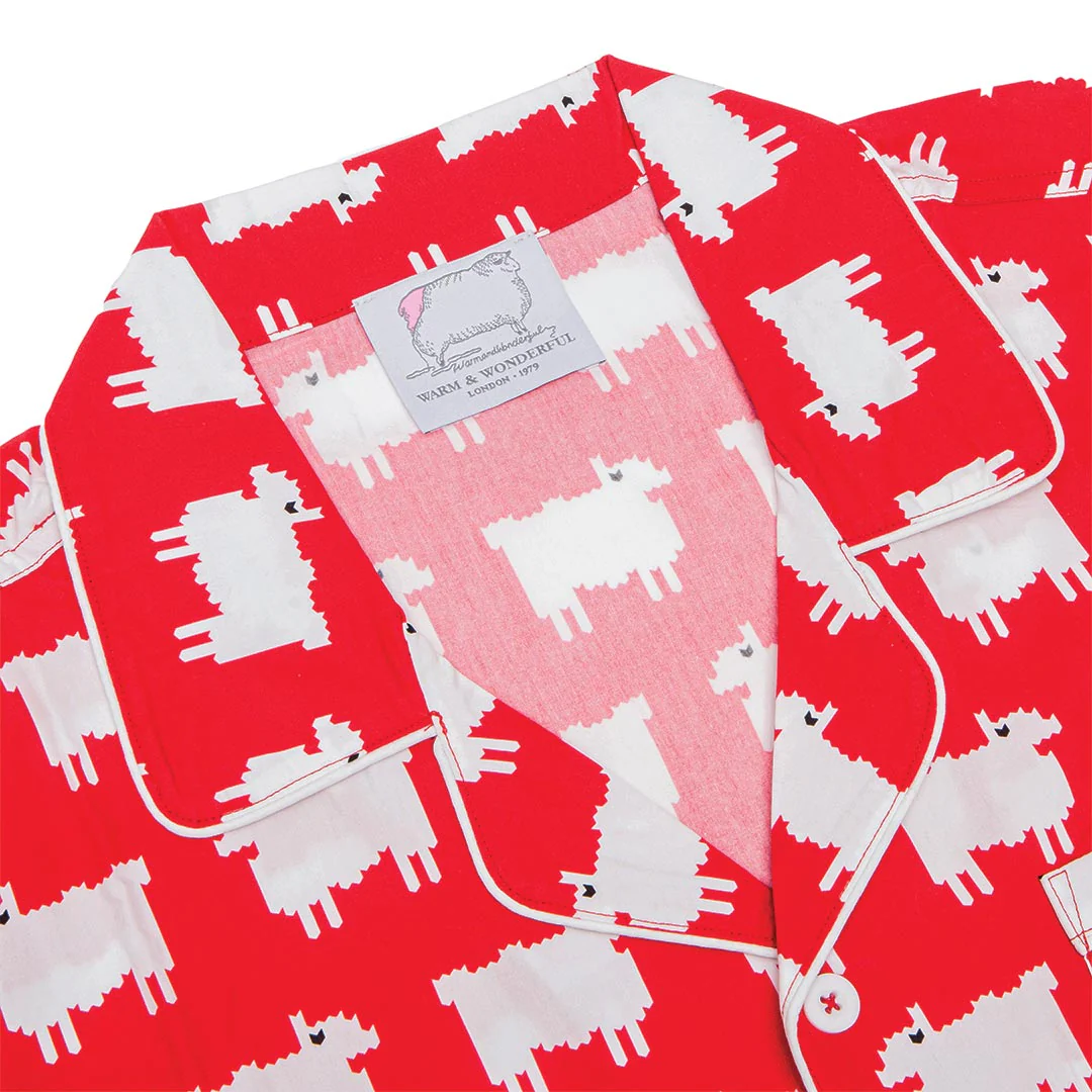 Sheep Cotton Lounge Set Diana Red - Image 8