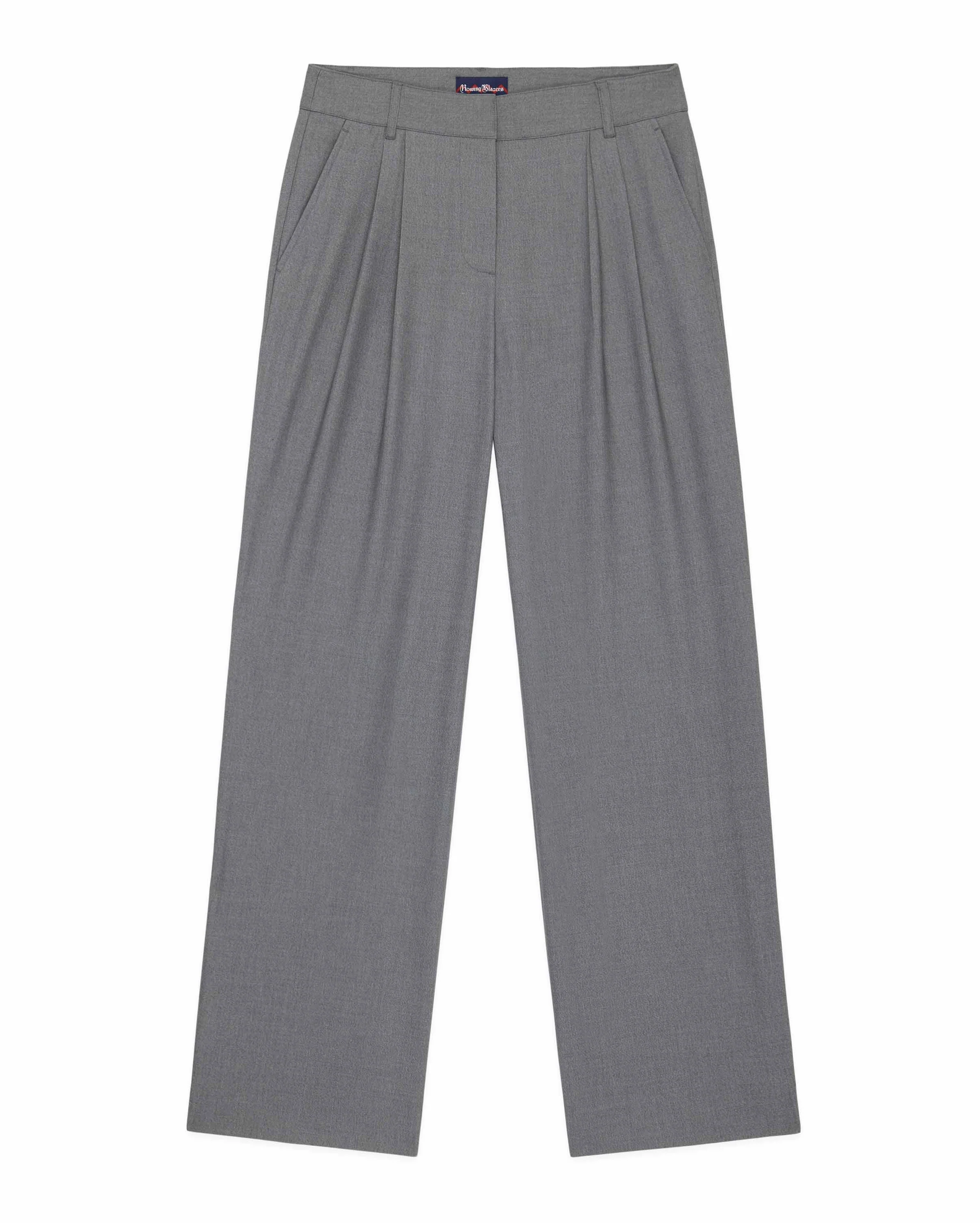 Women's Brushed Melange Twill Mid-Rise Trouser Gray - Image 7