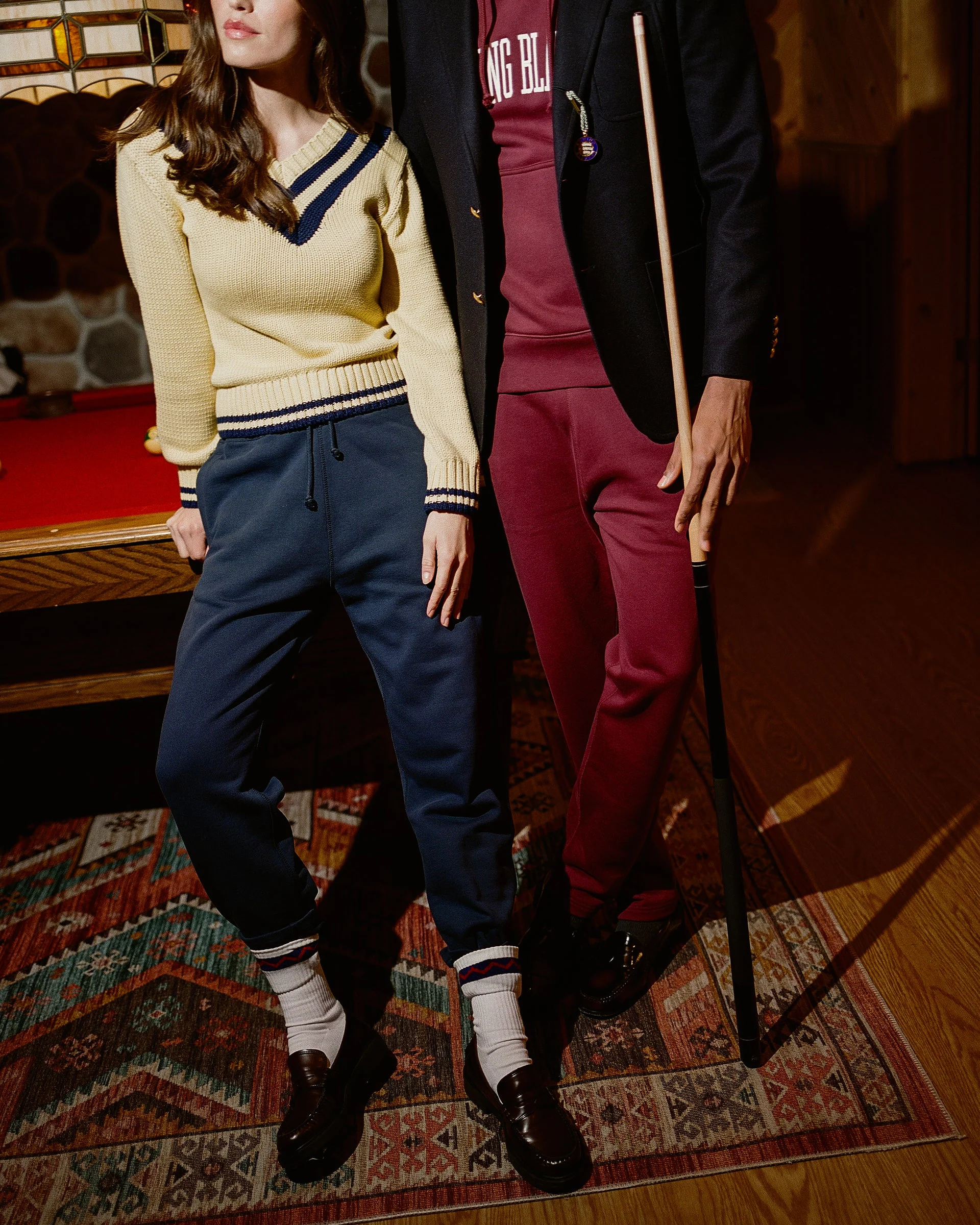 Women's Cotton University V-Neck Sweater - Image 7