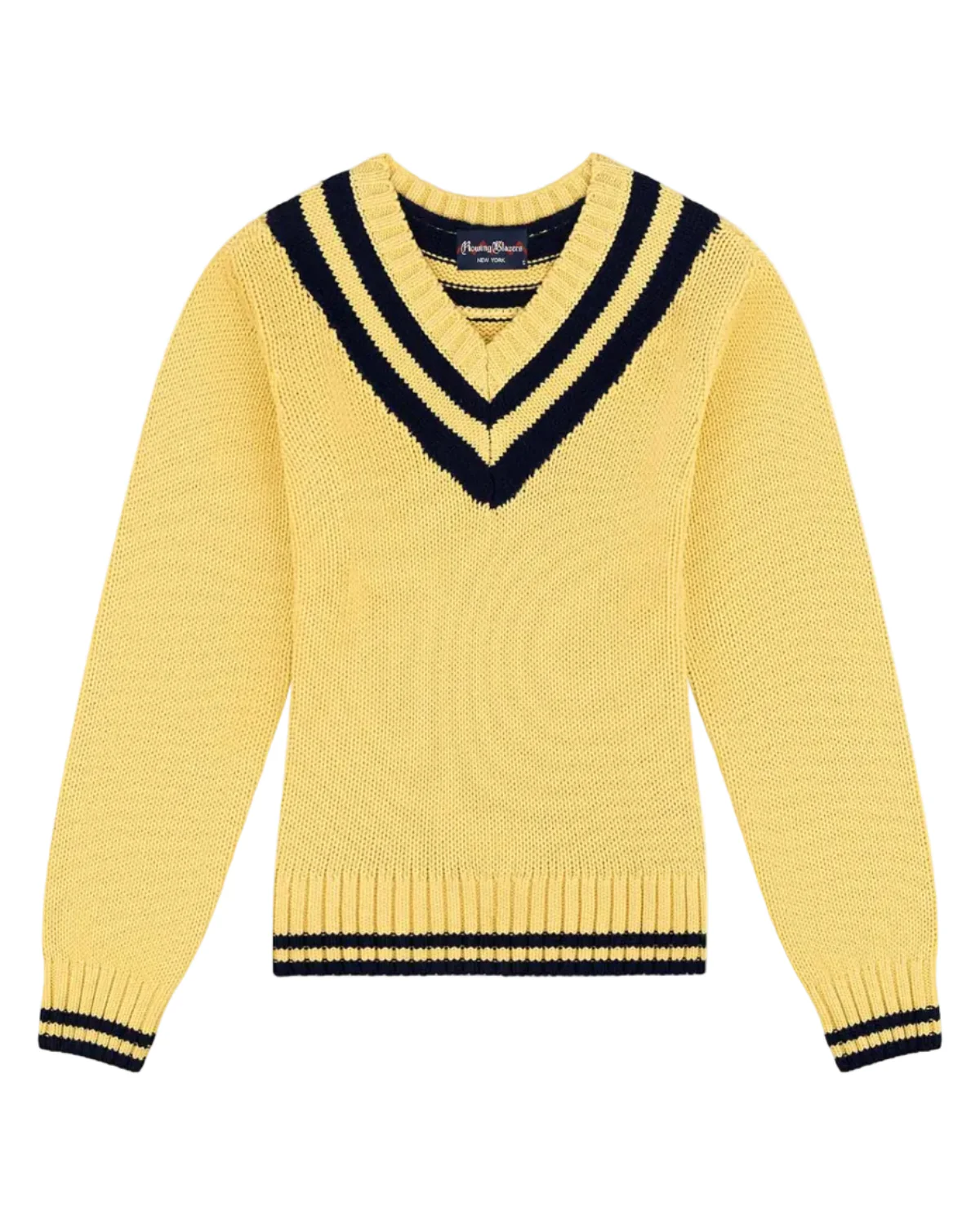 Women's Cotton University V-Neck Sweater - Image 8