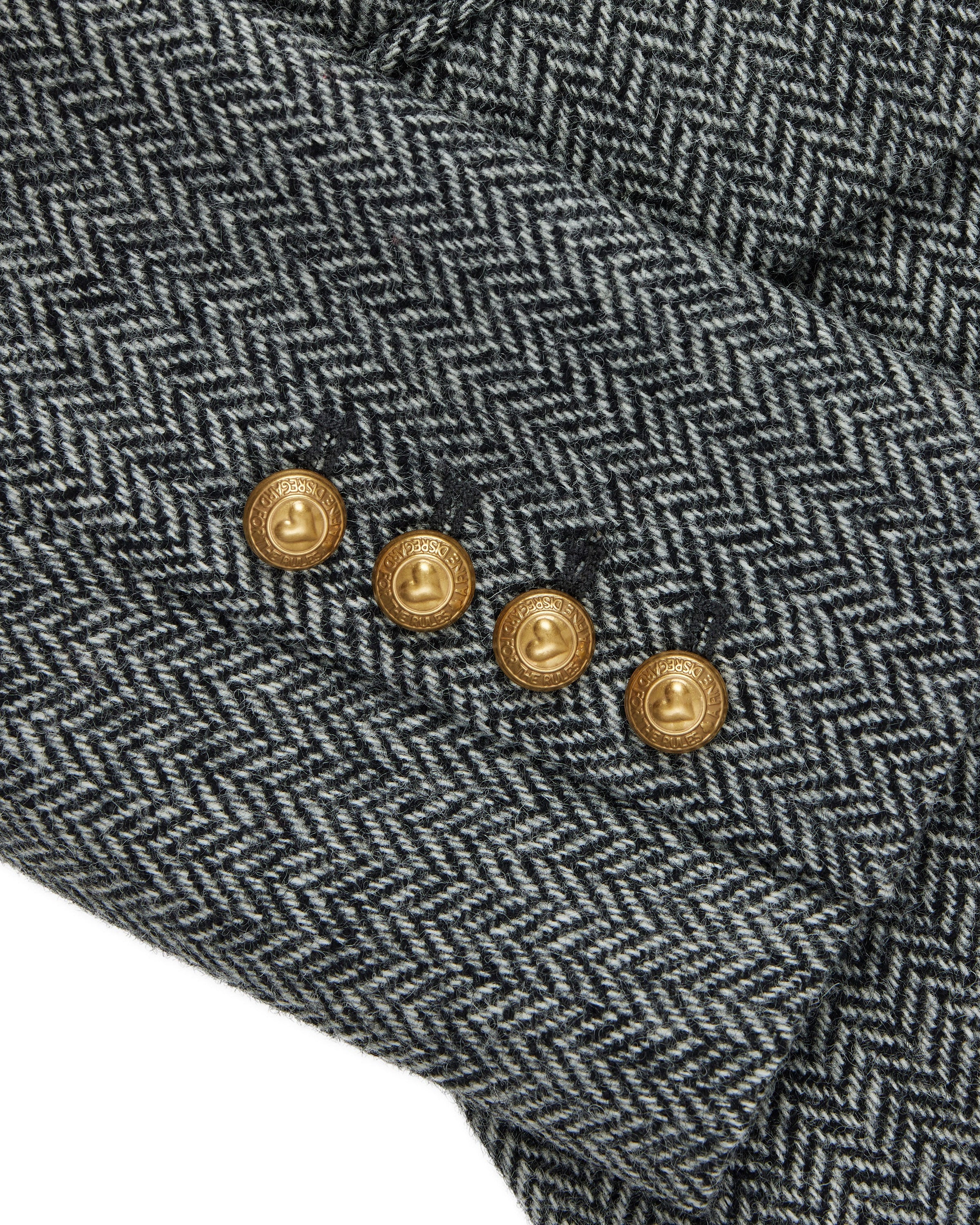 Women's Herringbone Diana Blazer Charcoal - Image 4