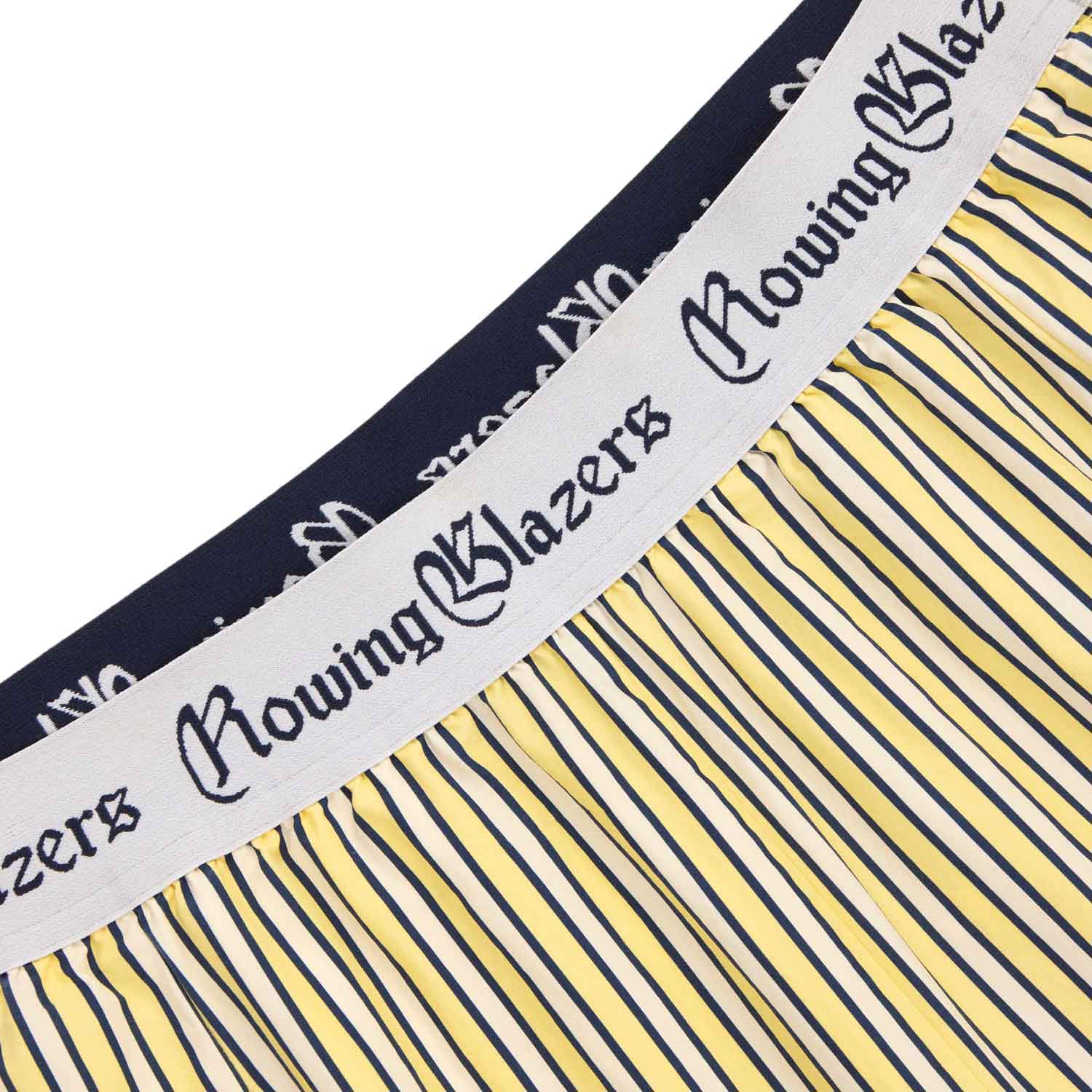 Women's Poplin Stripe Boxer Pull-On Pant Yellow Vertical Stripe - Image 3