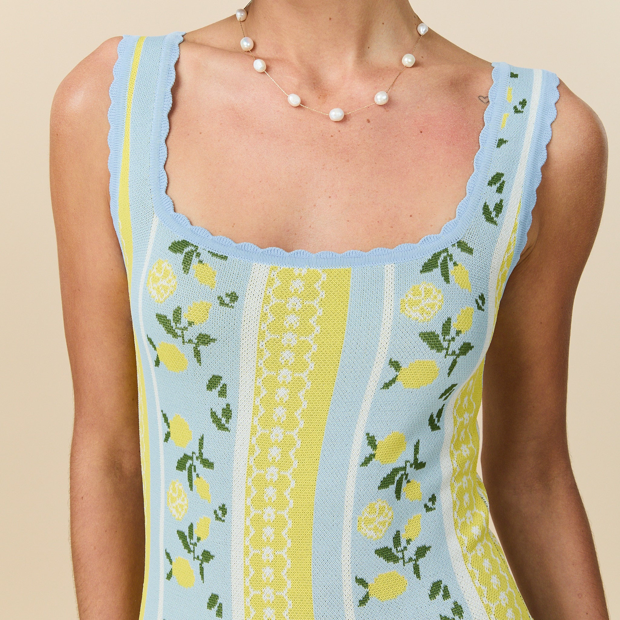 Women's Tank Knit Dress Lemon Isle - Image 4