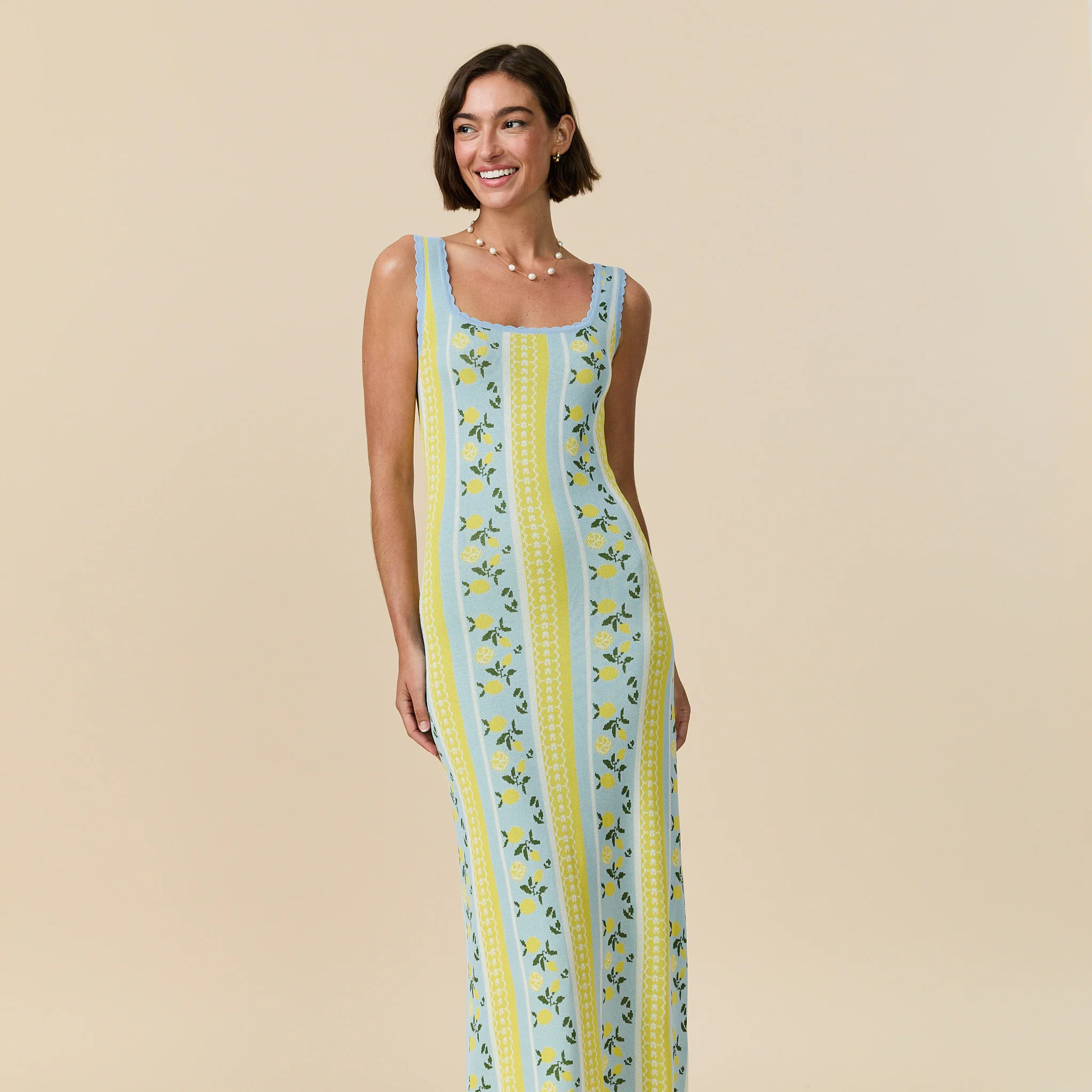 Women's Tank Knit Dress Lemon Isle - Image 5