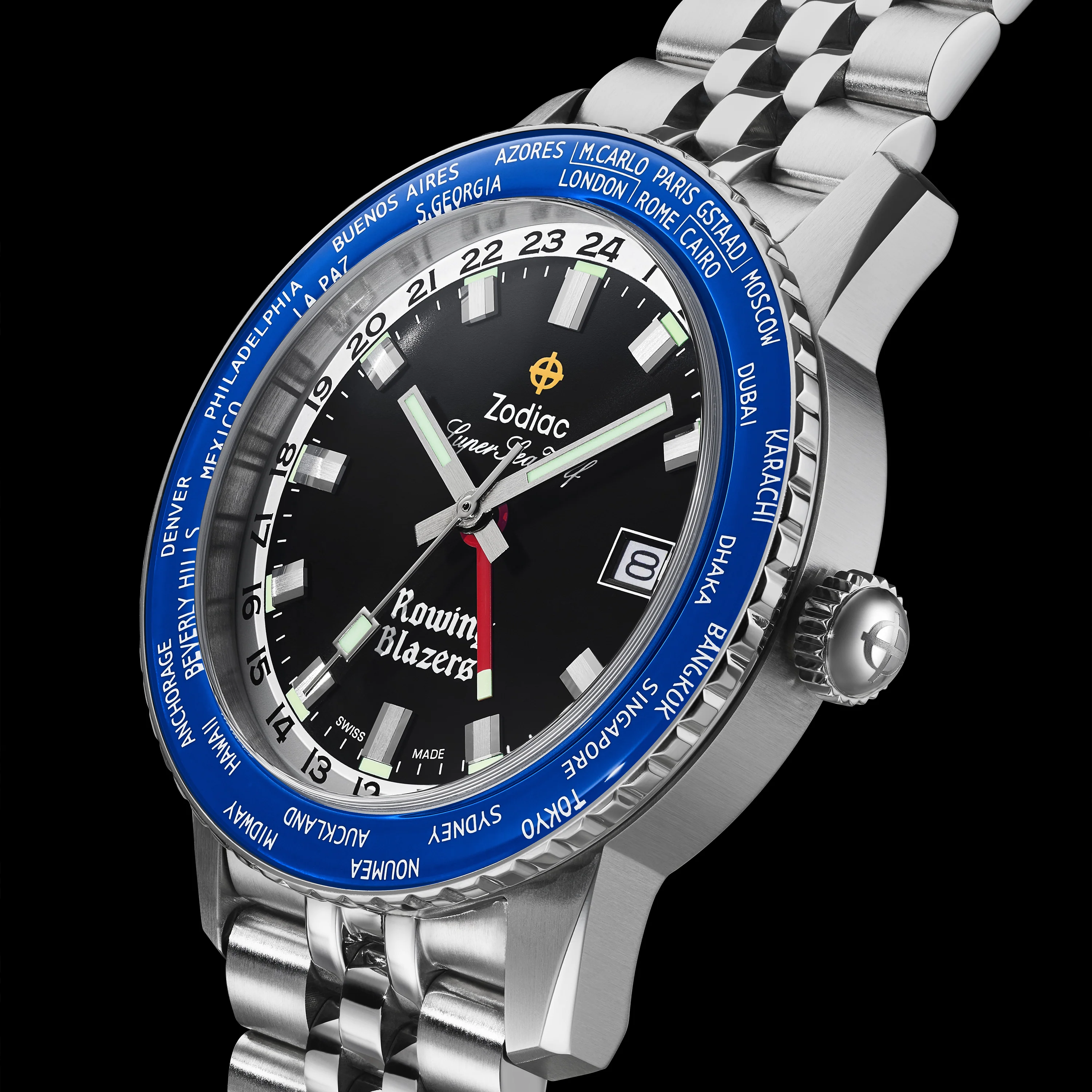Zodiac x Rowing Blazers Super Sea Wolf World Time GMT - Image 14