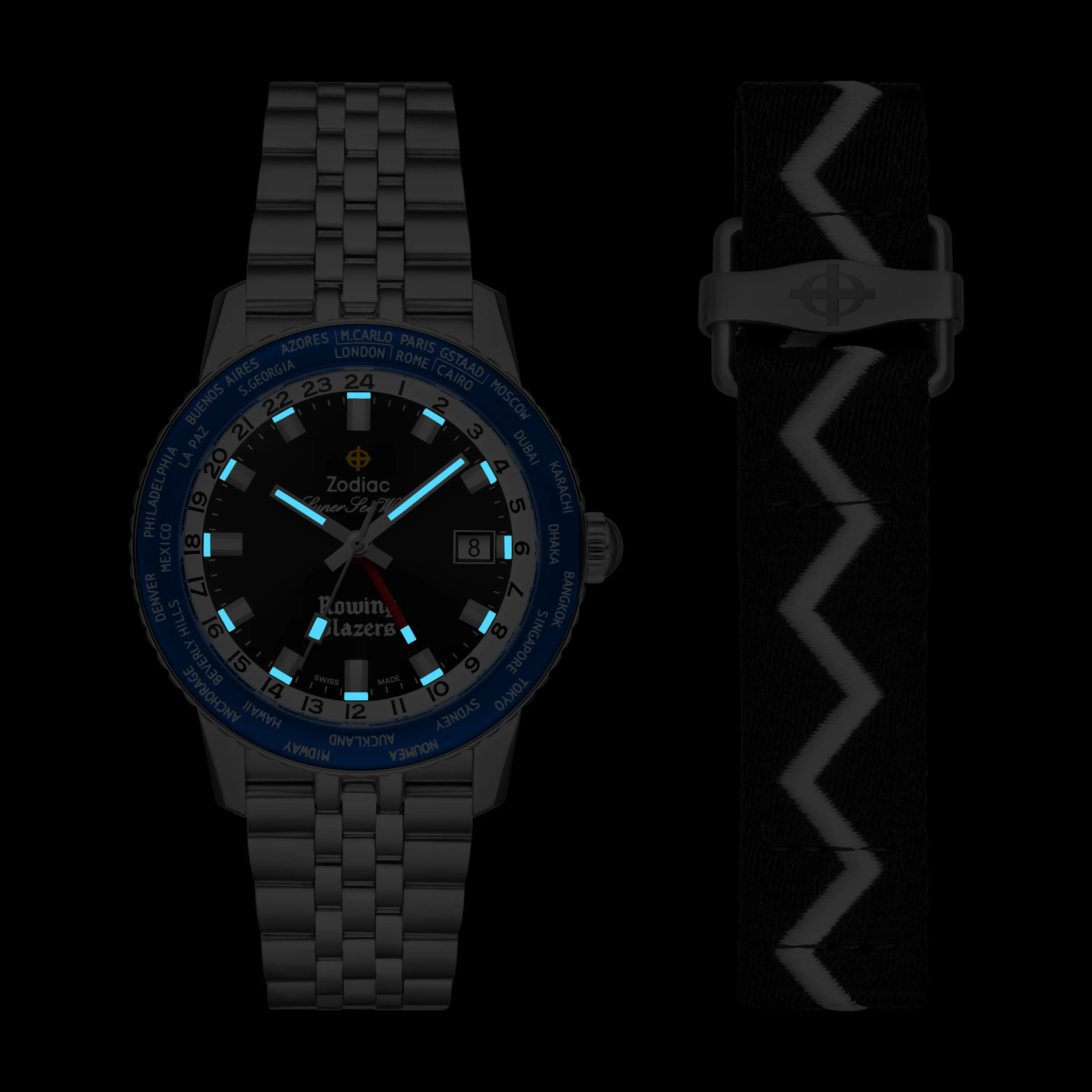 Zodiac x Rowing Blazers Super Sea Wolf World Time GMT - Image 6