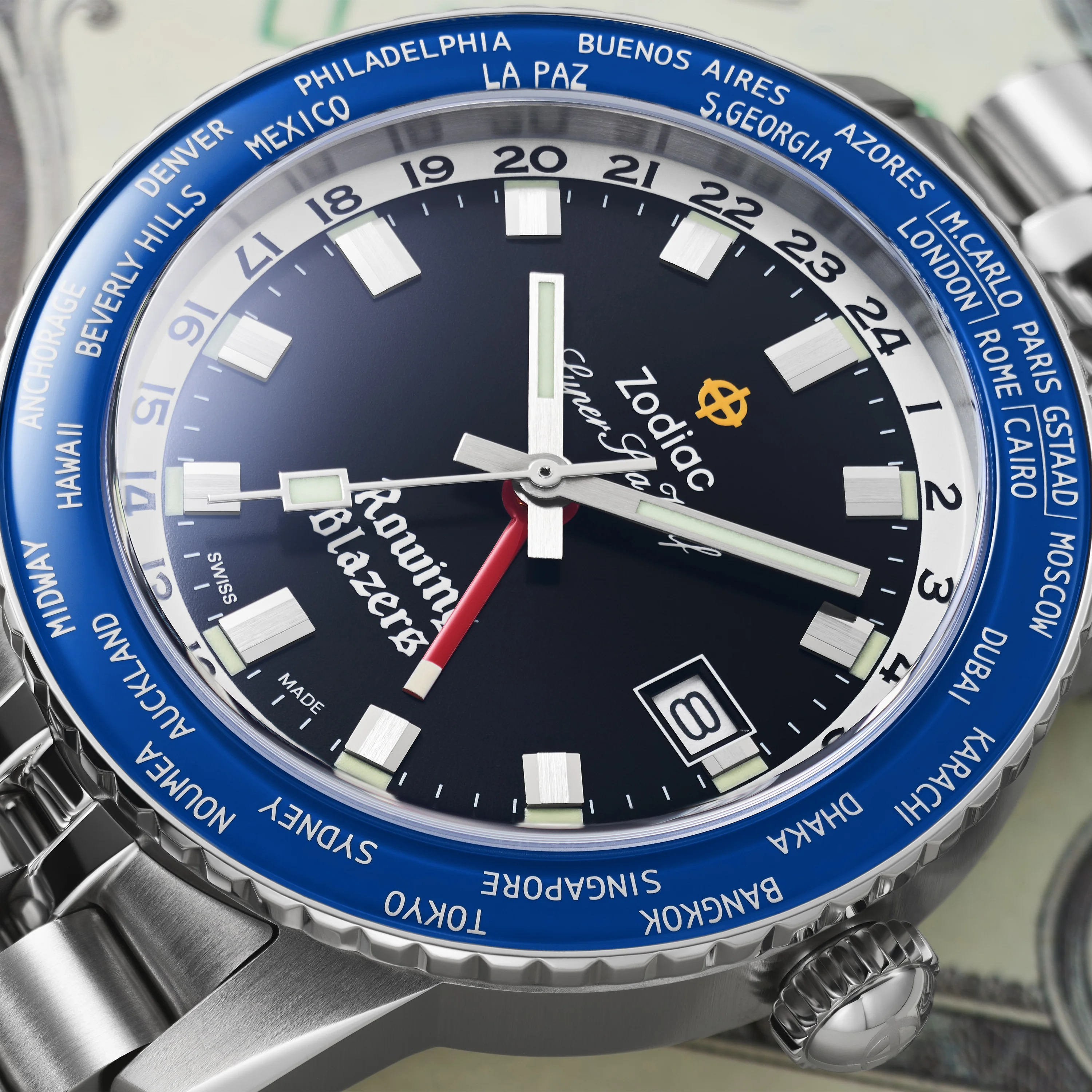Zodiac x Rowing Blazers Super Sea Wolf World Time GMT - Image 8